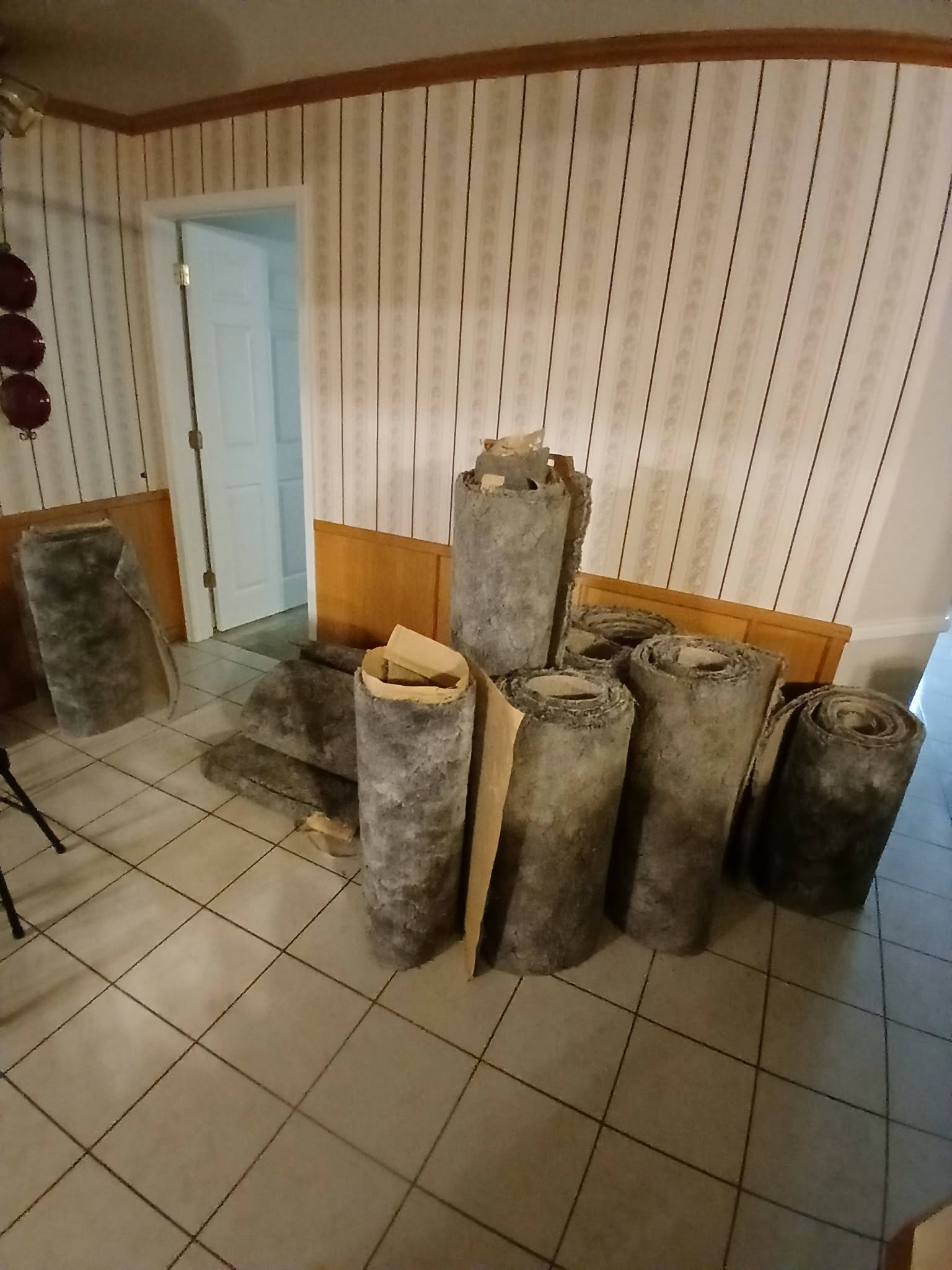 Carpet & Padding — Staged For Haul